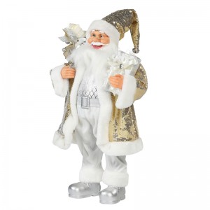30 ~ 110cm Nollag Santa Claus ornament Deluxe Maisiú Féile Saoire Bailiúchán Figurine Traidisiúnta Xmas