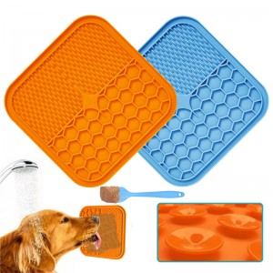 Pad lick peataí silicone mórdhíola, mataí beathaithe do mhadraí cait, licking mata pet pads seachrán snámha