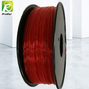 Priontáil Pinrui 3D 1.75mm Pla ag lonradh filiméid glitter súilíneach le haghaidh printéir 3D