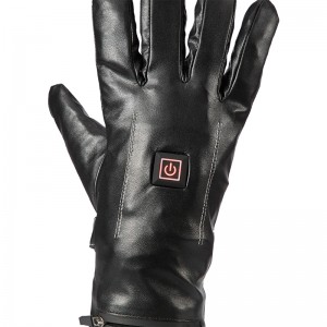 Dearadh Nua Leather Leather Leictreach Gloves Téite d\'fhir, lámhainní teasa le haghaidh sciála