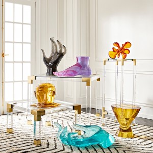 Taobh Só Tábla Scuab Bord Consóil Práis Tábla Caife Comhaimseartha Nordach