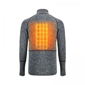 Meáchan éadrom téite faoi éadaí, fo-éadaí téite liath le cumhacht ceallraí