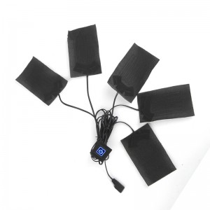 Monaróir Ardchaighdeáin 5V 7.4V Snáithín carbóin leictreach leictreacha le haghaidh seaicéad éadaí