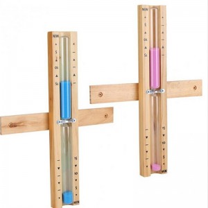 Clog sabhna uair an chloig, sabhna uair an chloig, trealamh sabhna 15nóiméad adhmaid uair an chloig clog clog gaineamh gaineamh clog le haghaidh seomra spá sabhna