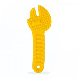 Spaner Hammer Wrench greamairí cruth BPA bréagáin teething leanbh silicone saor in aisce