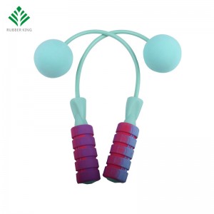 Rópa léim gan rópa, rópa léim gan sreang gan stró le haghaidh workout aclaíochta, rópa téad scipeála inchoigeartaithe do mhná fir agus páistí