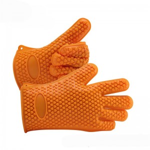 Teasa saincheaptha teasa atá frithsheasmhach in oigheann silicone glove glove sileacain miotáin oigheann