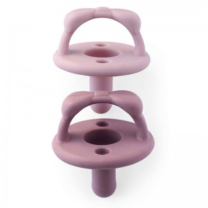 Praghas mórdhíola saincheaptha BPA Pacifiers leanbh silicone saor in aisce