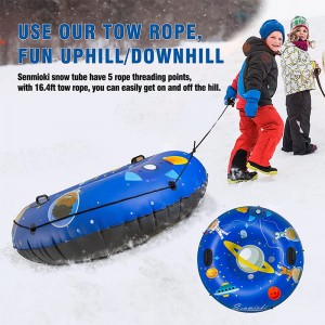 Bréagáin Leanaí Leanaí Allamuigh an Gheimhridh Tiubhaithe Feadán Sneachta Inséidte Fuar-Frithsheasmhach Feadán Feadán