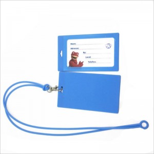 Monarcha Monarcha Sealbhóir Cárta Aitheantais Silicone Sealbhóir Suaitheantas Aitheantais Cárta Ainm Sealbhóir Clib le Fuinneog Aicrileach Glan