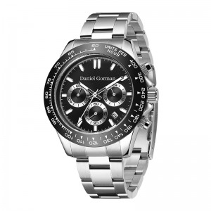 Daniel Gorman Brand Mórdhíoltóirí Strap Strap Mens Uaireadóirí Luminous 30m Chronograph Uisce -Chronograph uaireadóirí Men Wristrm220428
