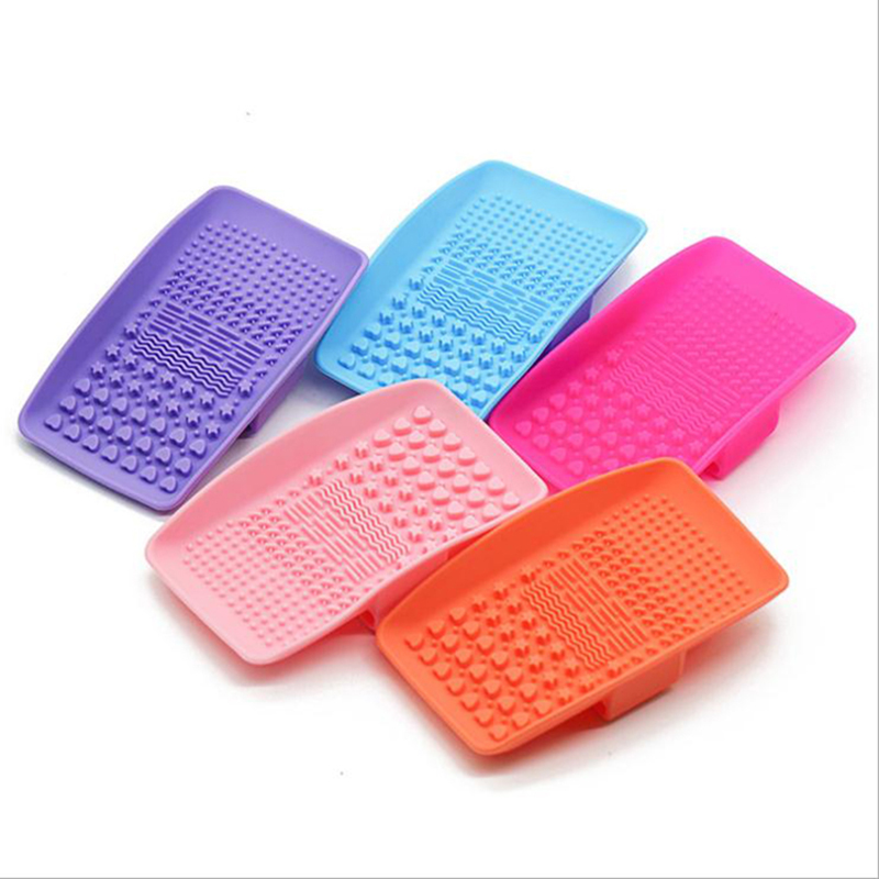 Makeup Scuab Níochán Glanadh Mat Fondúireacht Scuab Scrubber Scrubber Bord Scrubber Scuab Silicone Silicone Scuab Glantóir Glantóir