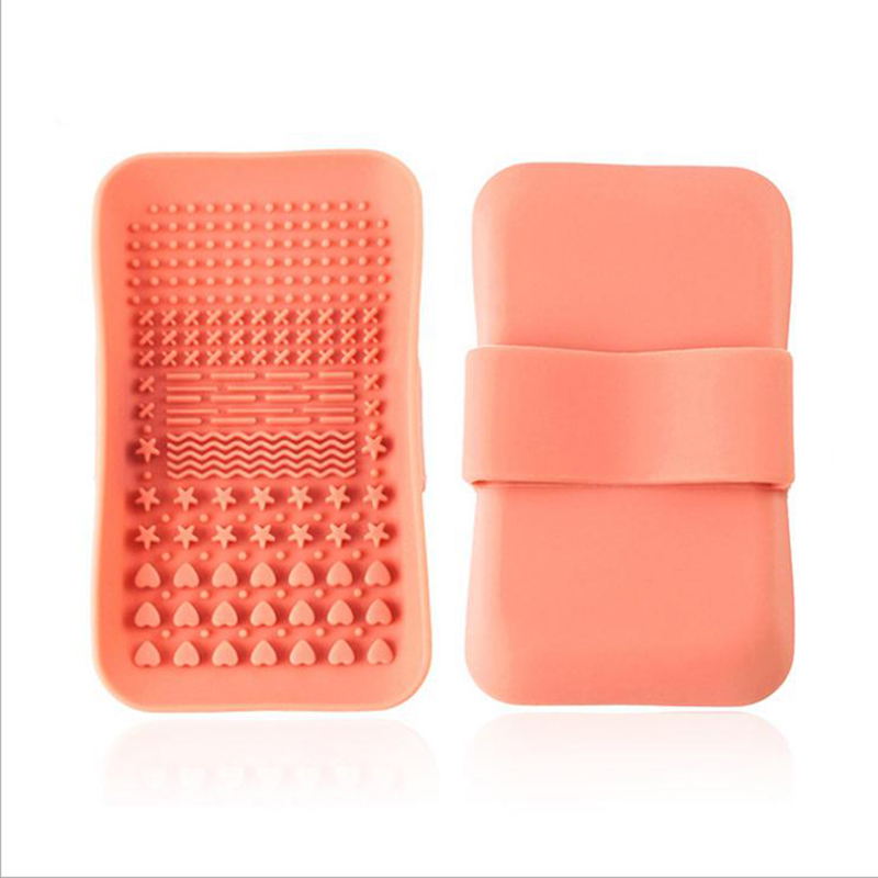 Makeup Scuab Níochán Glanadh Mat Fondúireacht Scuab Scrubber Scrubber Bord Scrubber Scuab Silicone Silicone Scuab Glantóir Glantóir