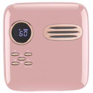 Mnr 701pro lampa ingne faoi stiúir gan sreang, triomadóir ingne gan sreang, solas ingne in -athluchtaithe 72W, lampa ingne glóthach iniompartha faoi stiúir le 4 bhraiteoir suímh lasc ama agus taispeáint LCD glas