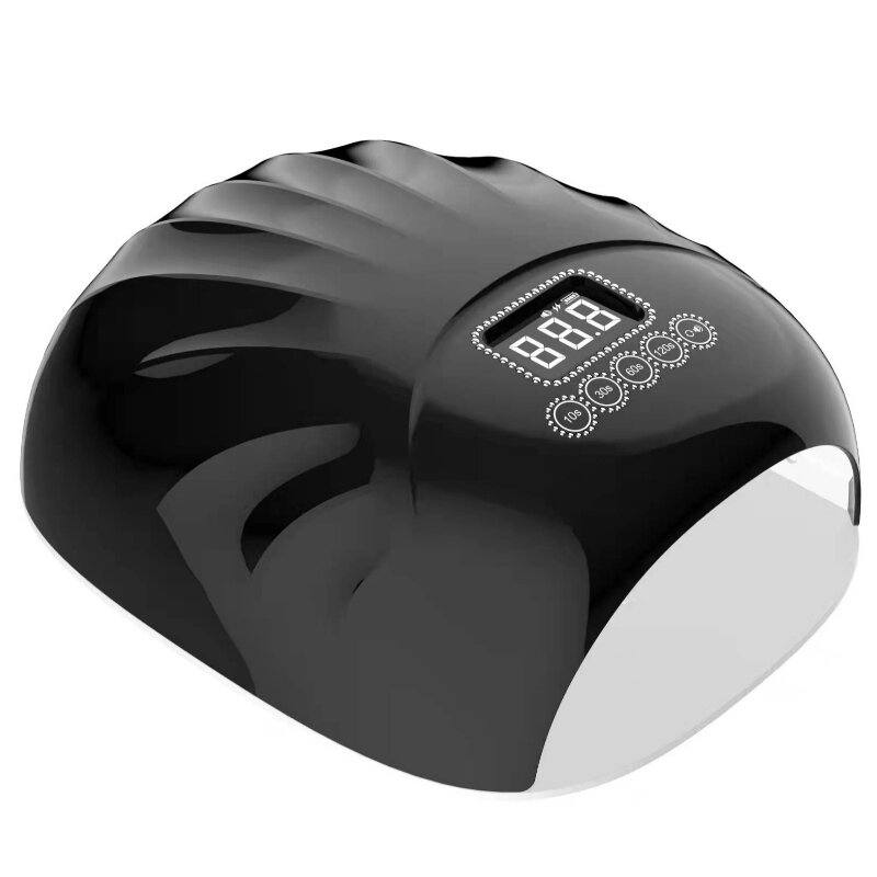 Mnr 802pro lampa ingne faoi stiúir gan sreang, triomadóir ingne gan sreang, solas ingne in -athluchtaithe 72W, lampa ingne glóthach iniompartha faoi stiúir le 4 bhraiteoir suímh lasc ama agus glas taispeáint LCD