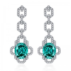 Jewelry Tuochen Custaim Sterling Silver 925 le cloiche cloiche ard -charbóin