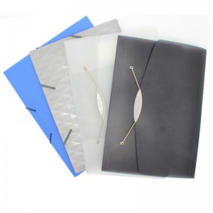 Mála Doiciméad Cnaipe Plaisteach PP Méid A4 don Scoil agus don Oifig