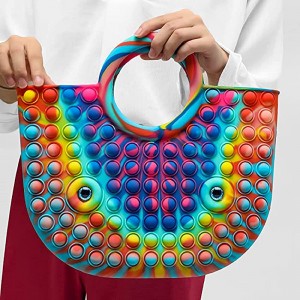 Málaí Tote Gualainn Satchel Barr Silicone