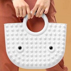 Málaí Tote Gualainn Satchel Barr Silicone