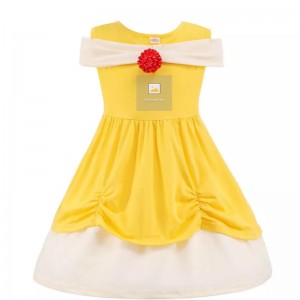 Gúna Banphrionsa Leanaí Elsa Anna Sophia Gúna Féile Cailíní Gúna