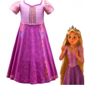 Gruaige draíochta Rapunzel Gúna Cosplay Gúna Banphrionsa Teilifís Teilifíse Nmovie Cosplay