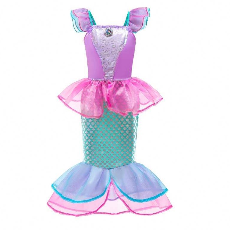Amazon Barr Seller Girl Girl Girl Gredume Gúna Banphrionsa Anna Kids Gúna Elsa le haghaidh 4-10y HCGD-019