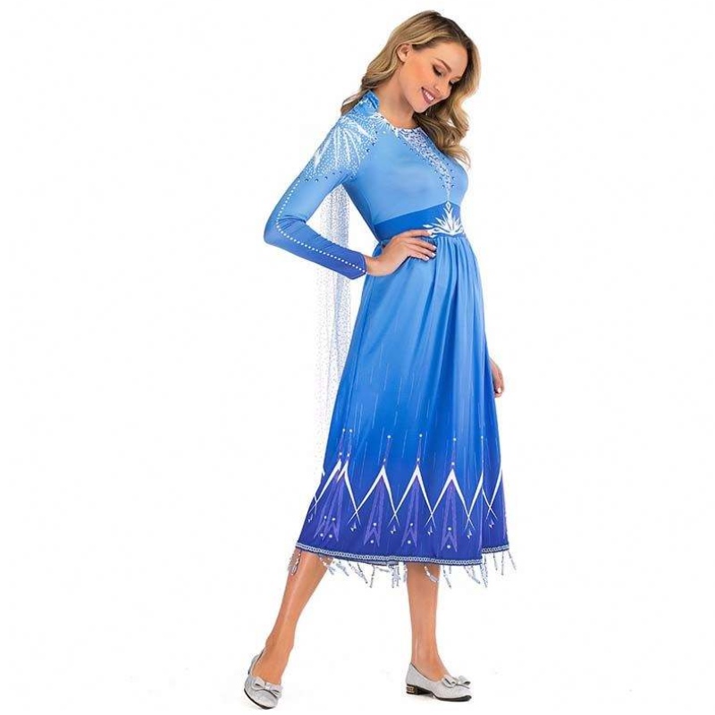 Smaointe Táirgí Nua 2022 Acht ELSA 2 Cosplay Oíche Shamhna Éadaí Aosach Elsa do Mhná SZAC-005
