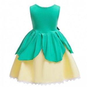 Kids Halloween Éadaí Oíche Shamhna Banphrionsa éadaí Tiana agus an éadaí frog do chailíní HCTB-007