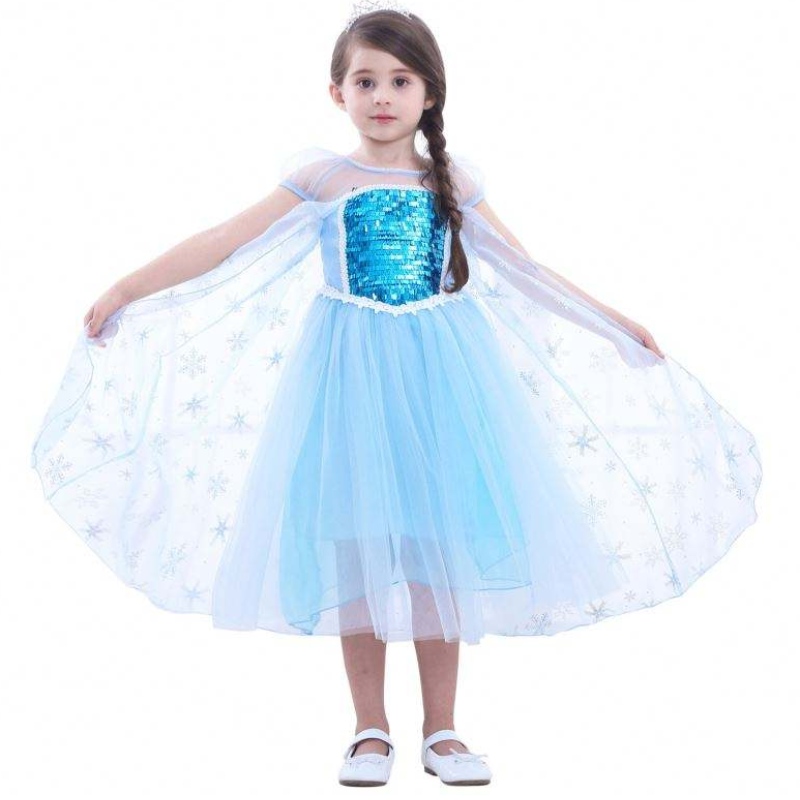 Cailíní Elsa Banphrionsa Elsa Anna Faisean Kids Feisteas Cosplay Cosplay Cosplay Leanaí Oíche Shamhna Gúna le gúna Rinn 3-10 bliain