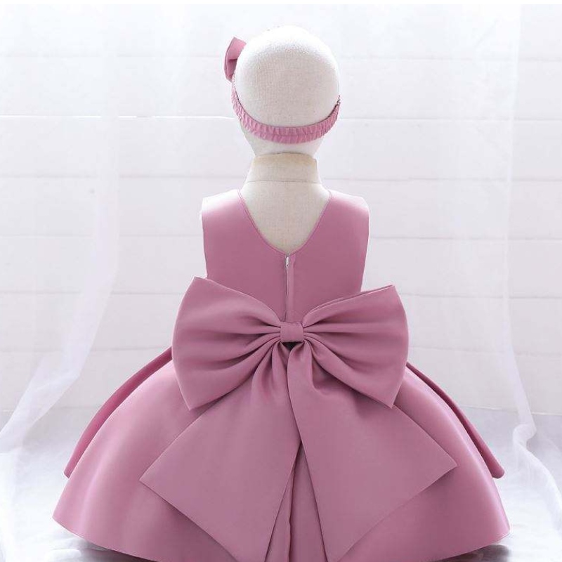 Baige 2year leanbh lása cóisir frock bogha mór banphrionsa bainise liathróid dearadh páistí páistí lá breithe bróidnéireacht girl girl