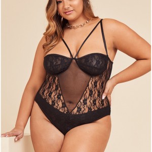 Cuir isteach lása bodysuit teddies agus bustiers úim sexy