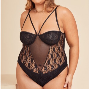 Cuir isteach lása bodysuit teddies agus bustiers úim sexy