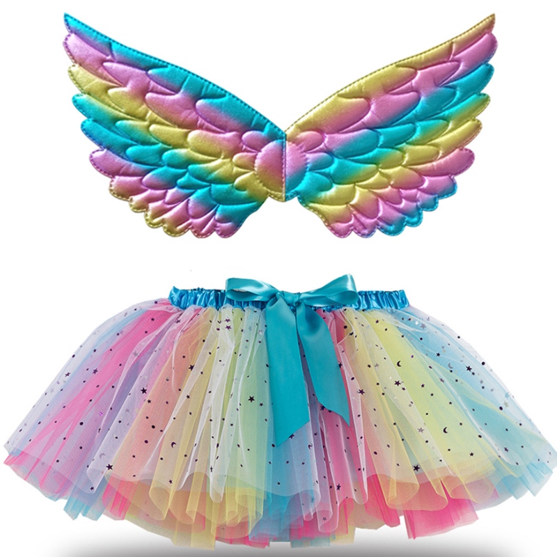 Cailíní Multicolor Tutu Skirts Páirtí Breithlá Ballet Páirtí Tutu Gúna Cailíní