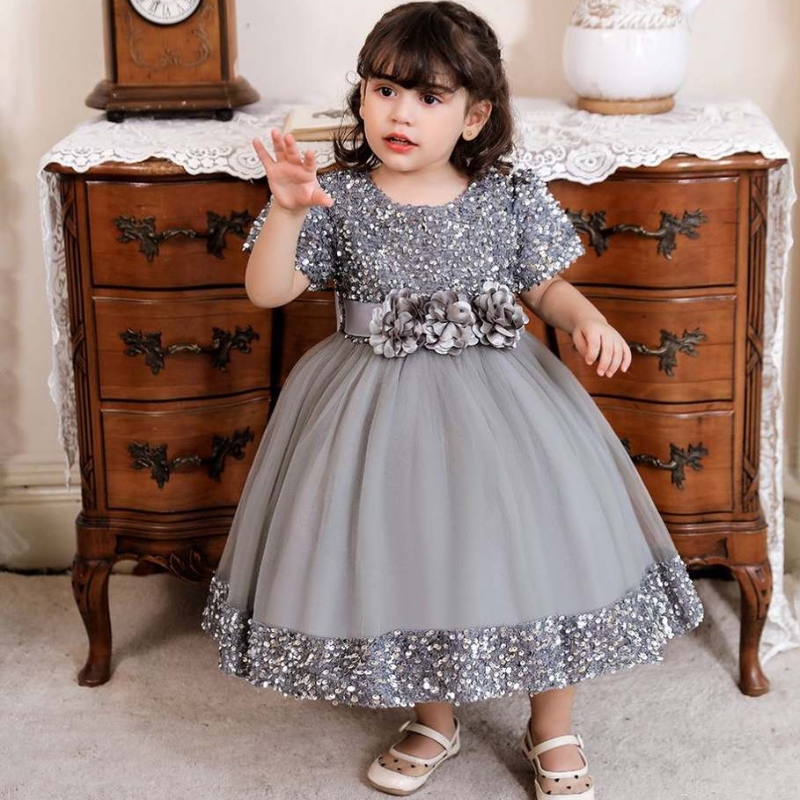 Monaróir Baige Páirtí Samhraidh Páirtí Banphrionsa Banphrionsa Frock Bainise Leanbh Frock