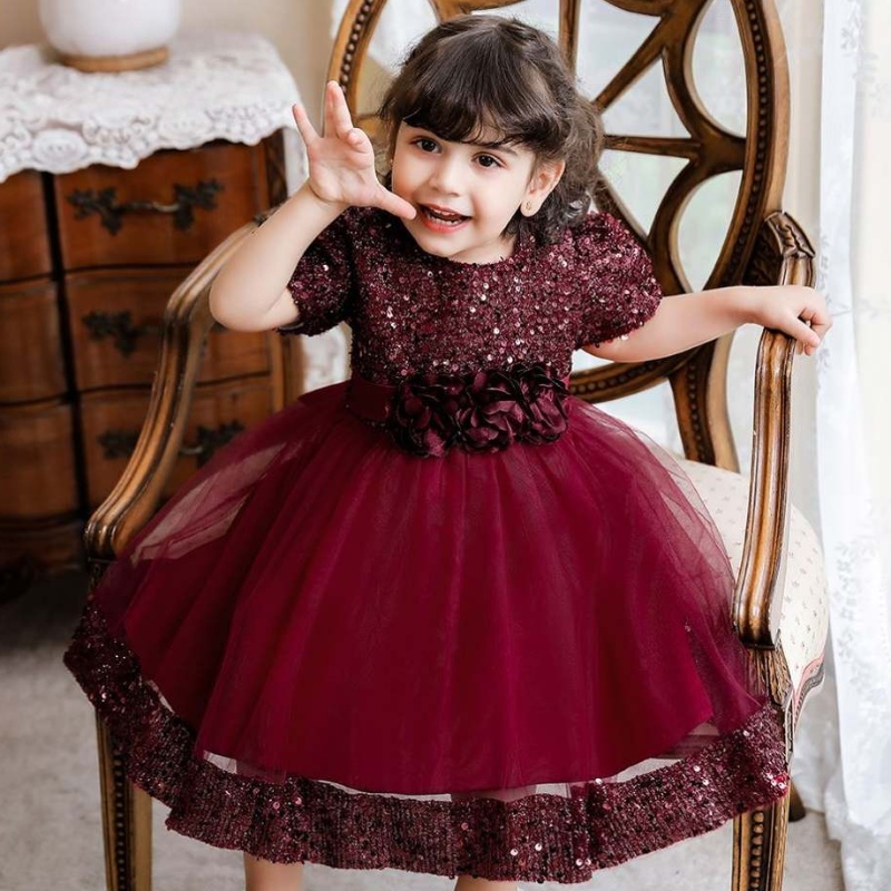 Monaróir Baige Páirtí Samhraidh Páirtí Banphrionsa Banphrionsa Frock Bainise Leanbh Frock