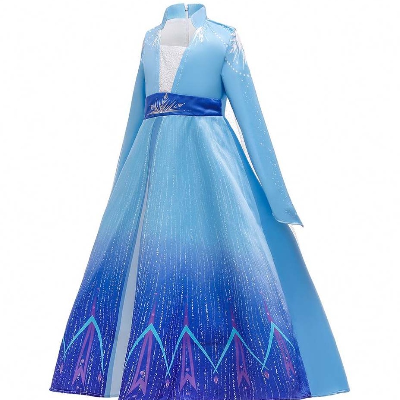 Baige Díol Hot Leanaí Éadaí Cailíní Cailíní Elsa Complame Gúna cailín Cosplay Cosplay