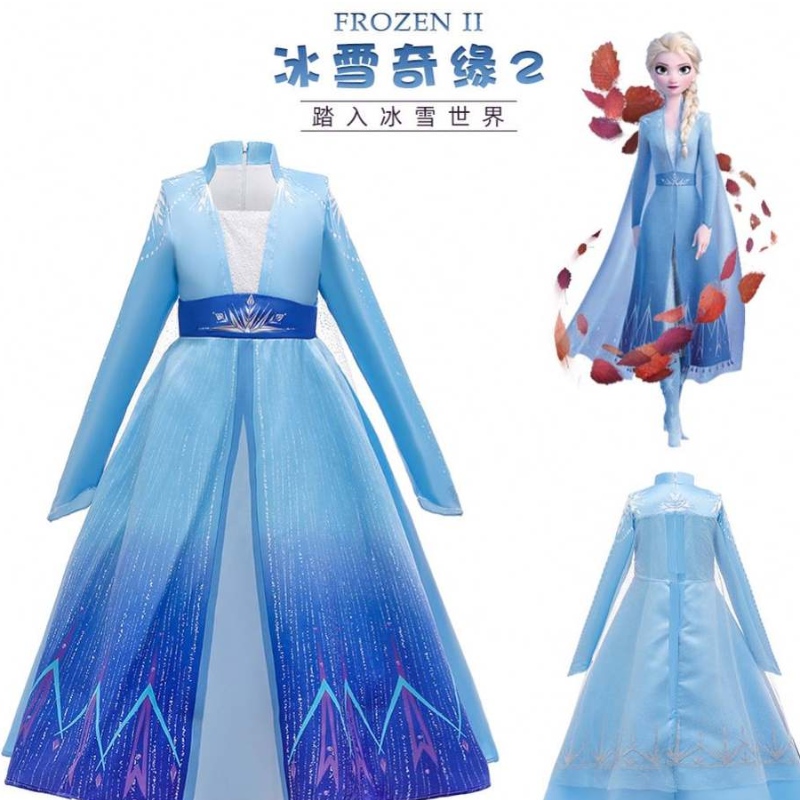 Baige Díol Hot Leanaí Éadaí Cailíní Cailíní Elsa Complame Gúna cailín Cosplay Cosplay