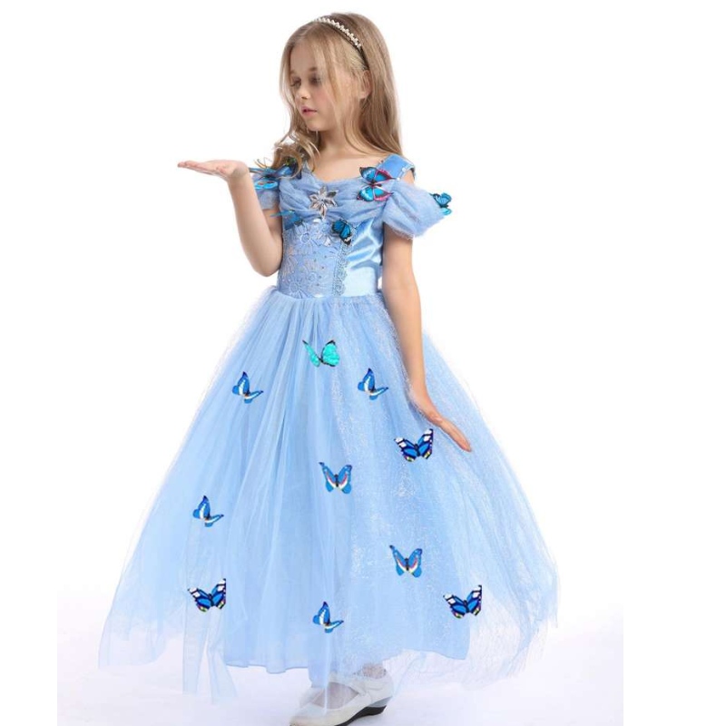 Baige is Fearr an Díoltóir Babaí Cailín Baby Kids Cosplay Banphrionsa Elsa Anna Faisean Ball éadaigh éadaí Leanaí Leanaí Gúna Fada