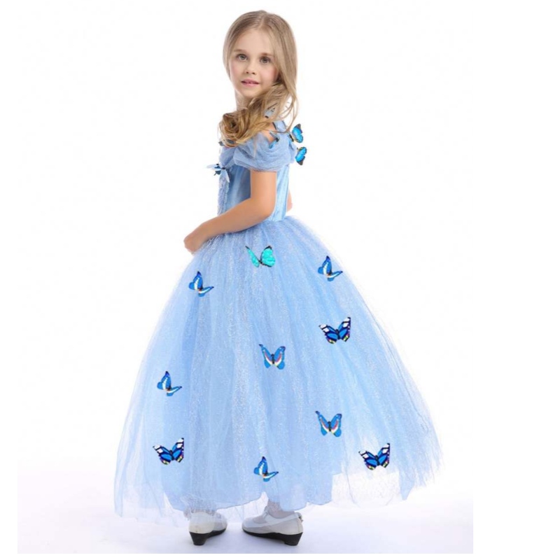 Baige is Fearr an Díoltóir Babaí Cailín Baby Kids Cosplay Banphrionsa Elsa Anna Faisean Ball éadaigh éadaí Leanaí Leanaí Gúna Fada