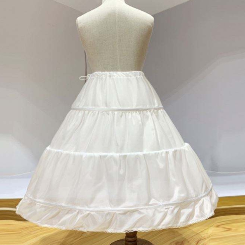 Baige Baige Girl Petticoat For Kids Gúna Bainise Fada Gúna Pannier Bustle Do Chailín Gúna Banphrionsa Fada Crinoline Do Chailíní Bláthanna