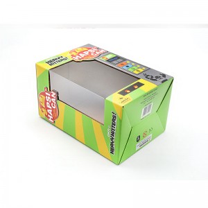 Bréagáin leictreonacha pacáistiú bosca páipéir rocach Priontáil Priontáil Fuinneog Trédhearcach Saincheaptha Ard-deireadh