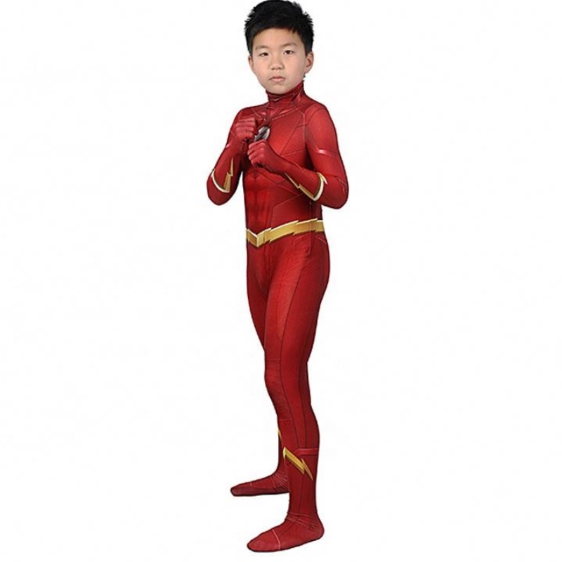 Díolachán Díreach Monarcha An Flash Season 5 Barry Allen Kids Costumes Supermes Riteoga agus Costas Cosplay Cosplay