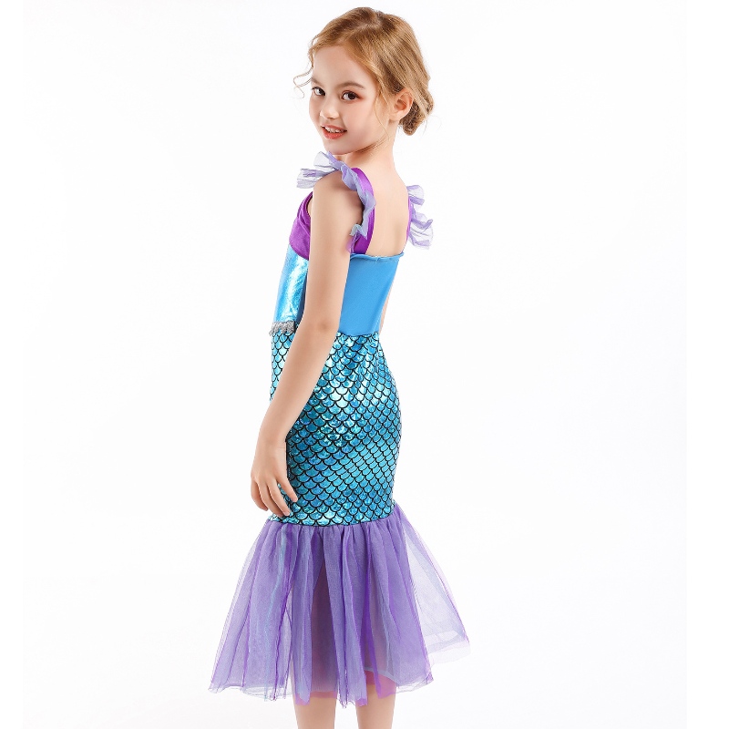 Cailín Banphrionsa Little Mermaid Gúna páistí Cosplay Charm Leanaí Leanaí Carnival Breithlá Éadaí Cóisir Breithlá Cailíní