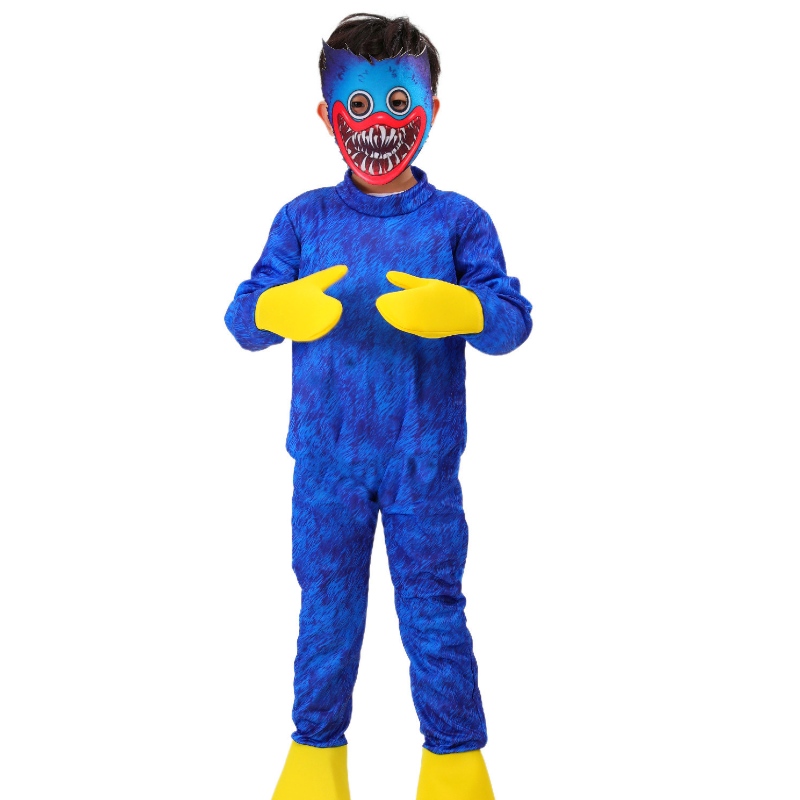 Teachtnua Teacht Hot Poppy Playtime Am Playtime Oíche Shamhna Cartúin Blue Cartúin Gy Wuggys Cosplay Monster Jumpsuit for Kids