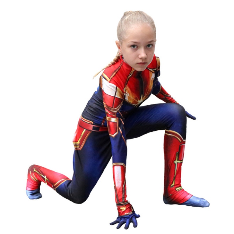 Scannán Scannán Superhero Superhero 3D Clóbhuailte Cosplay Oíche Shamhna Costas Jumpsuit do Chailíní