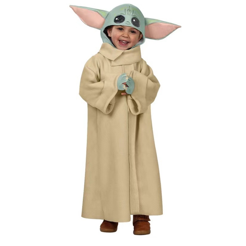 Páistí díol te Super gleoite gleoite jumpsuit jumpsuit leanbh Yoda do Oíche Shamhna