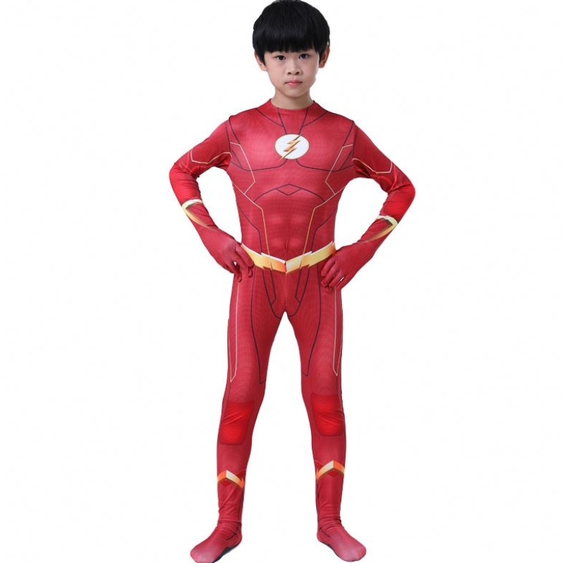 Daoine fásta cool boys buachaillí comic fantatasia superhero outfit páirtí carnabhal cosplay cosplay an chultacha flash man leanaí