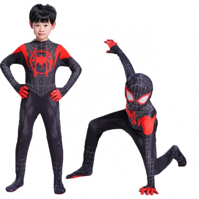 Superhero Black Zentai Suit do Teilifís Oíche Shamhna Nmovie Cosplay Black Spider Man Feisteas do Pháistí Nadults