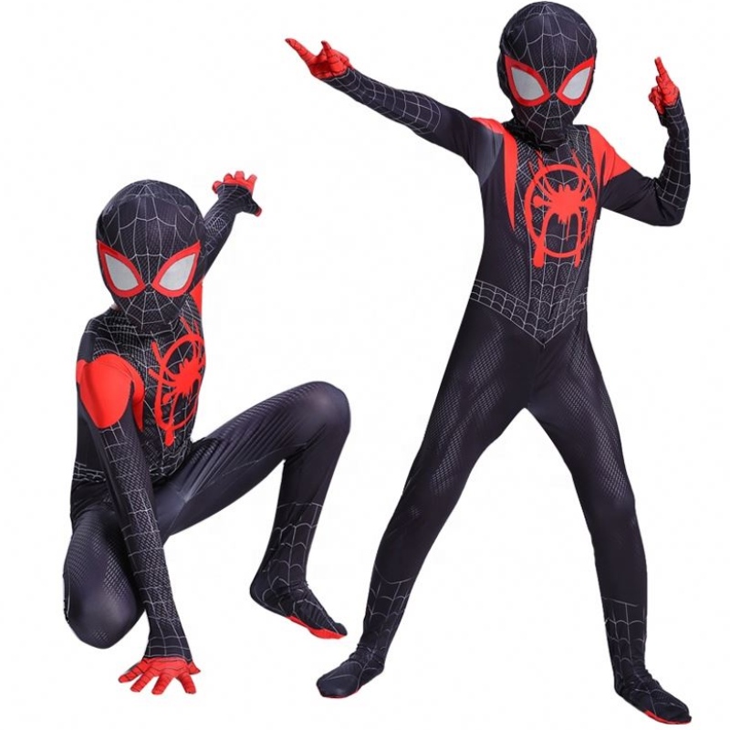 Superhero Black Zentai Suit do Teilifís Oíche Shamhna Nmovie Cosplay Black Spider Man Feisteas do Pháistí Nadults