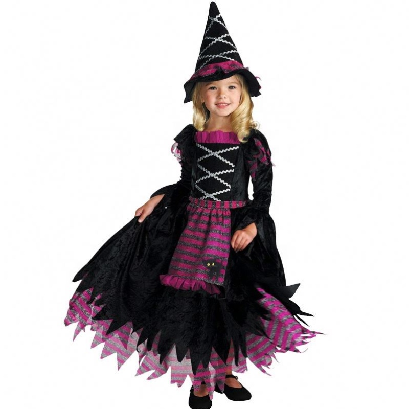 Hot New Factory Direct Kids Costumes Cosplay Oíche Shamhna Costas Cosplay Leanaí Cosplay Little Witch Complay